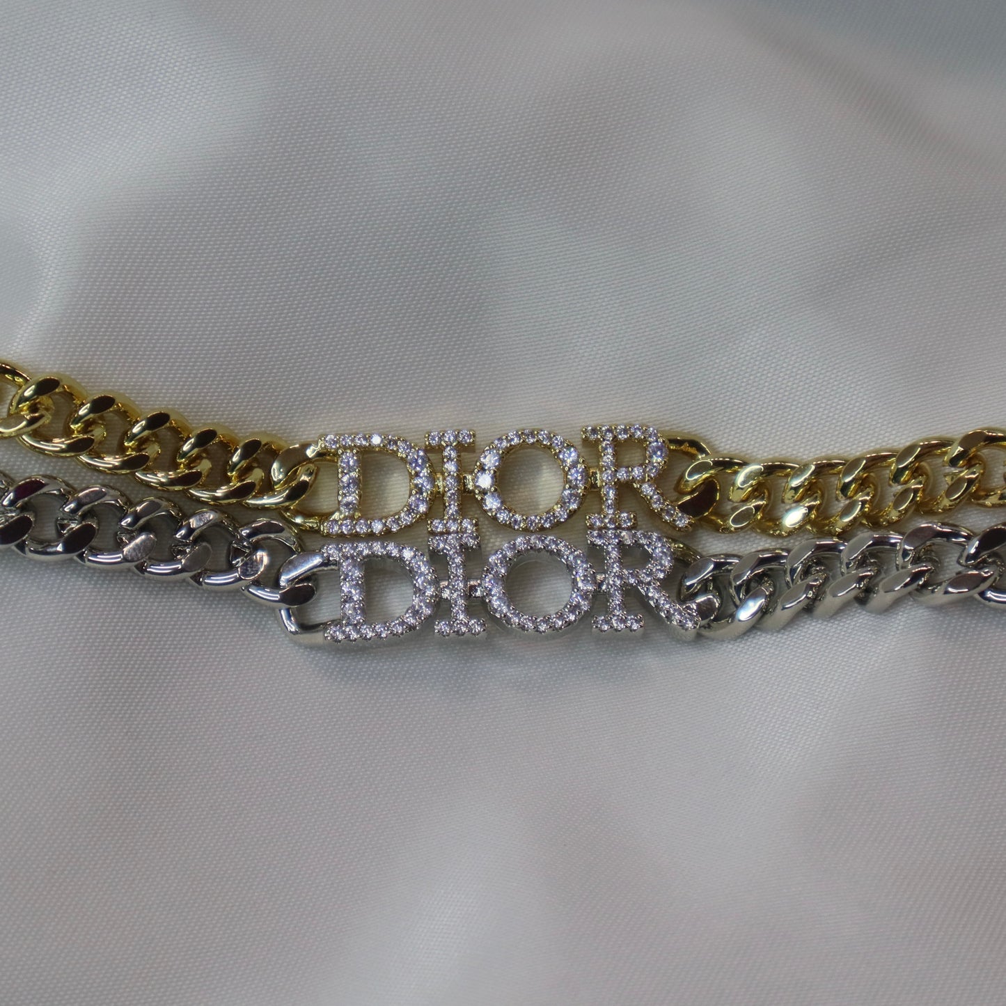 Diamanten chain armband