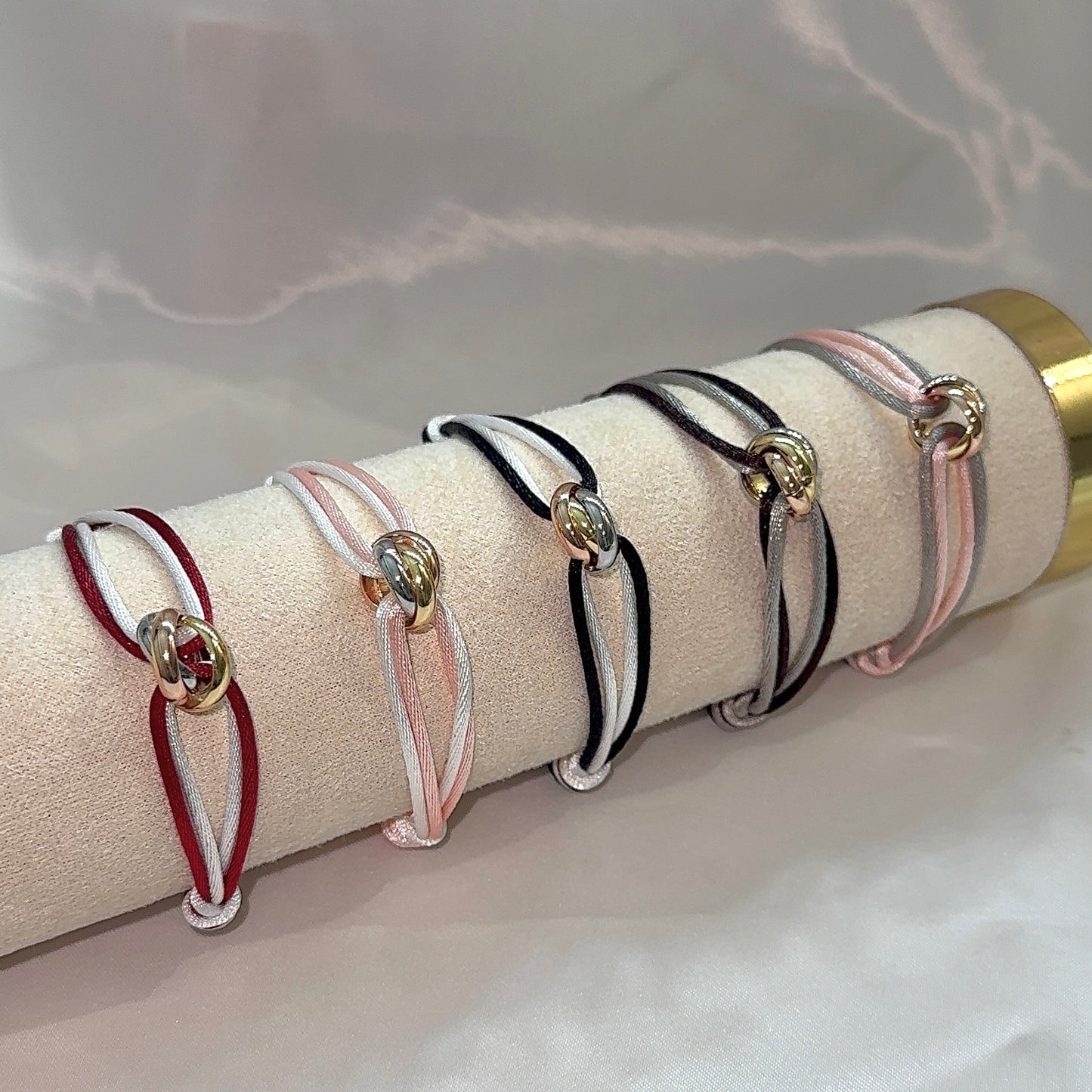 Dubbele satijnen armbandjes