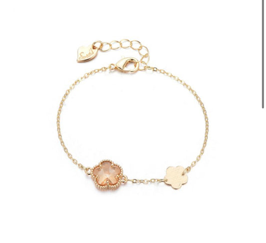 Noor armband peach