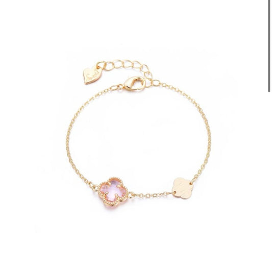 Noor armband roze