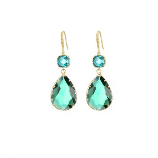 Emerald oorbellen