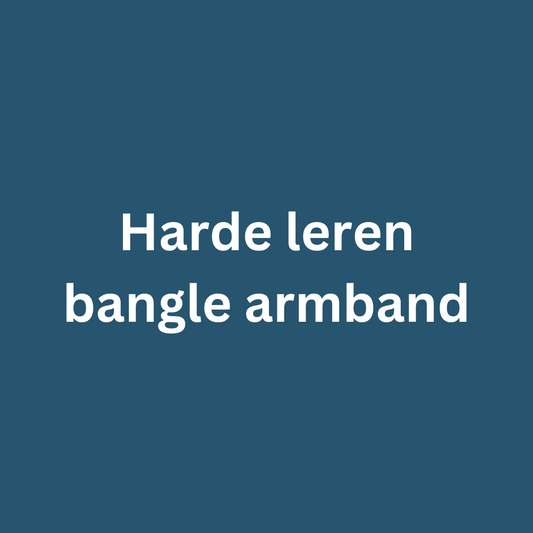 Harde leren bangle armband