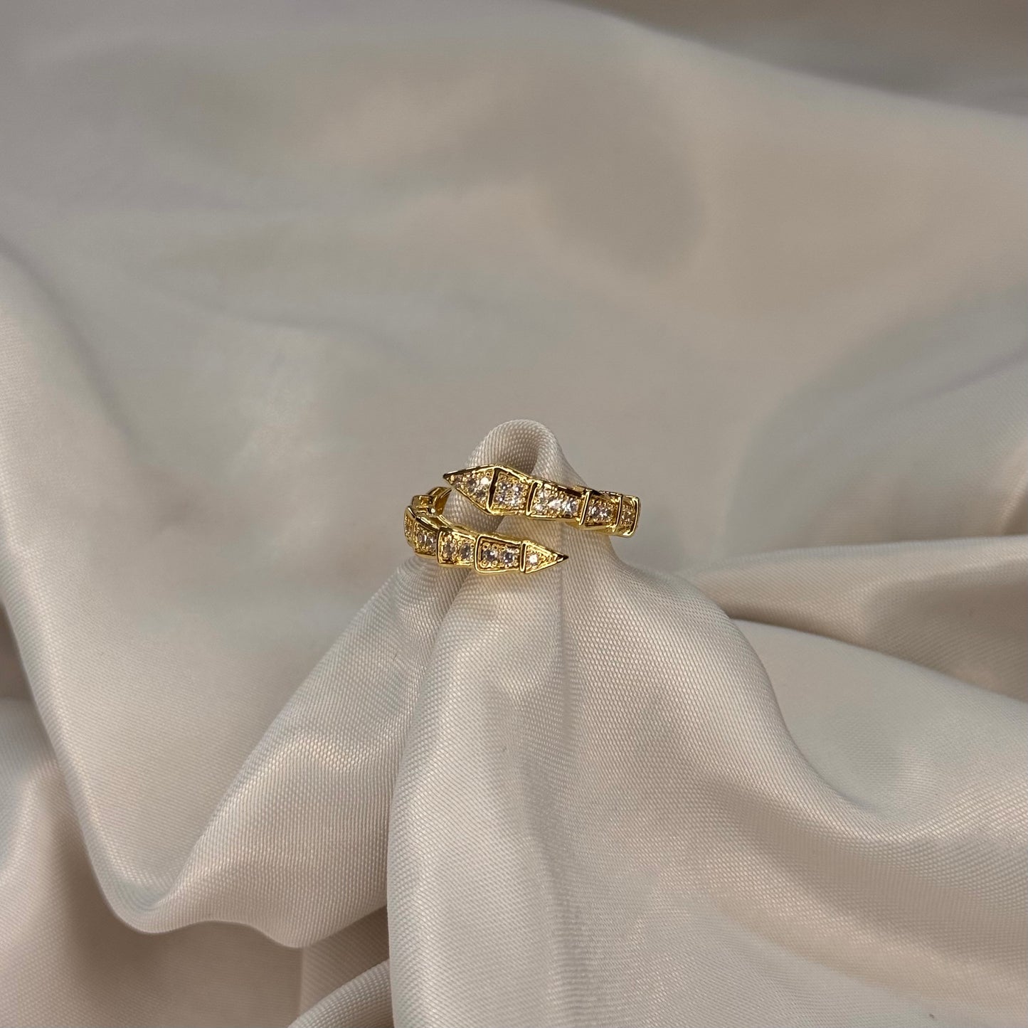 Gouden snake ring