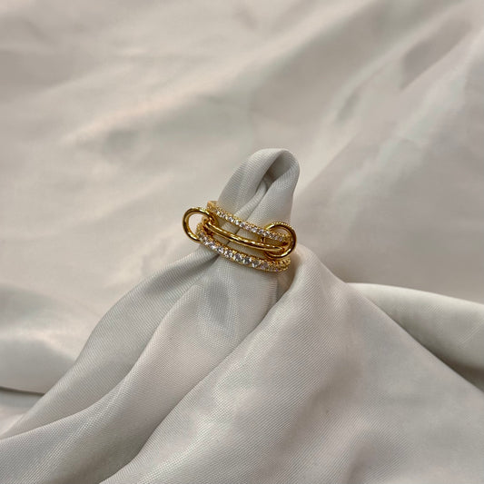 Gouden stapel ring