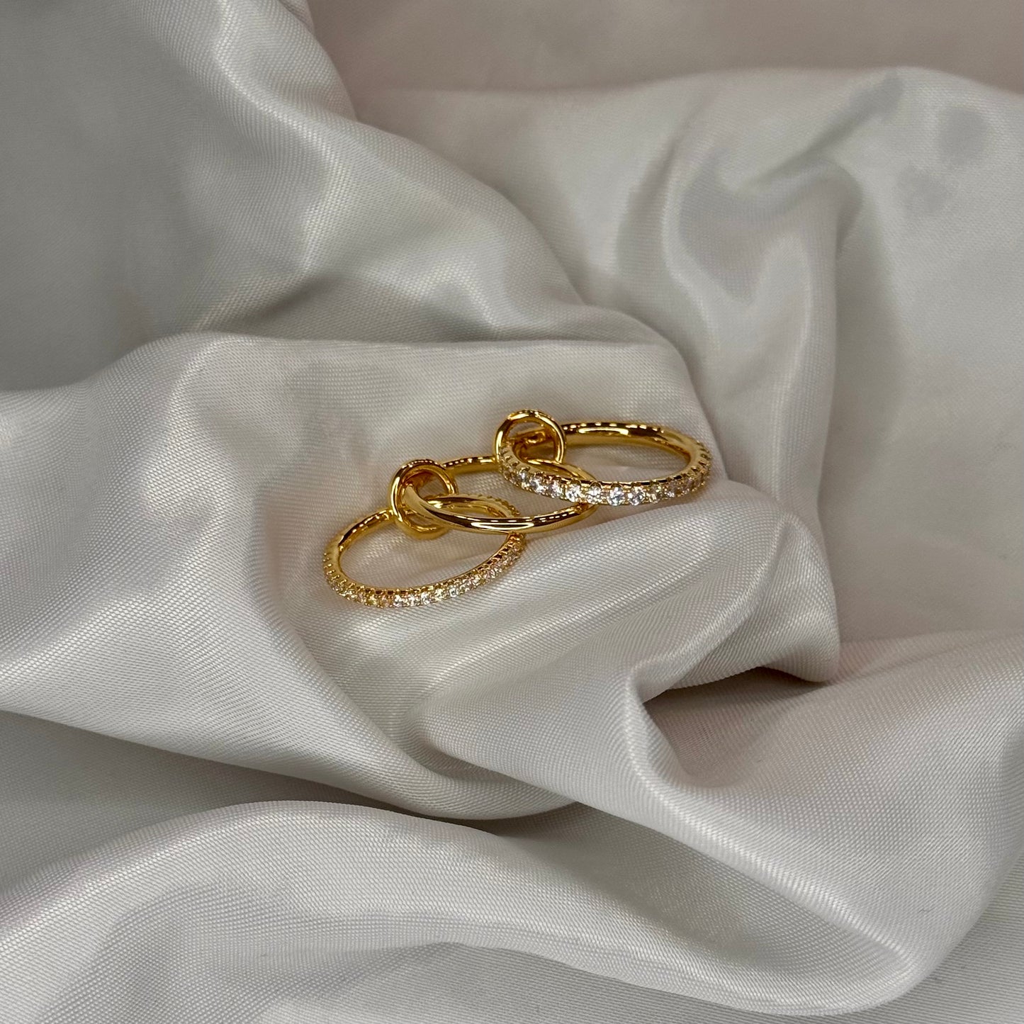 Gouden stapel ring